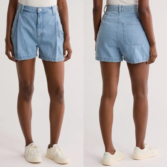 Etica Max Pleated Shorts Size 32 NWT Ethereal Blue - Picture 1 of 1